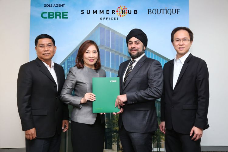 Boutique Corporation appoints CBRE as the sole leasing agent for Summer Hub Offices