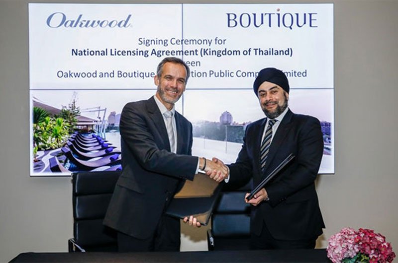 Oakwood and Boutique Corporation Enter Into a Strategic Partnership to Launch Oakwood Hotels and Apartments in Thailand