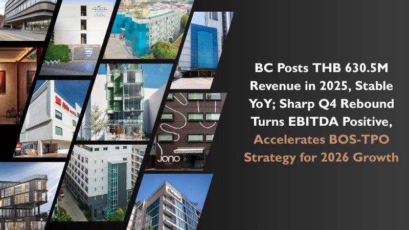 BC Posts THB 630.5M Revenue in 2025, Stable YoY; Sharp Q4 Rebound Turns EBITDA Positive, Accelerates BOS-TPO Strategy for 2026 Growth